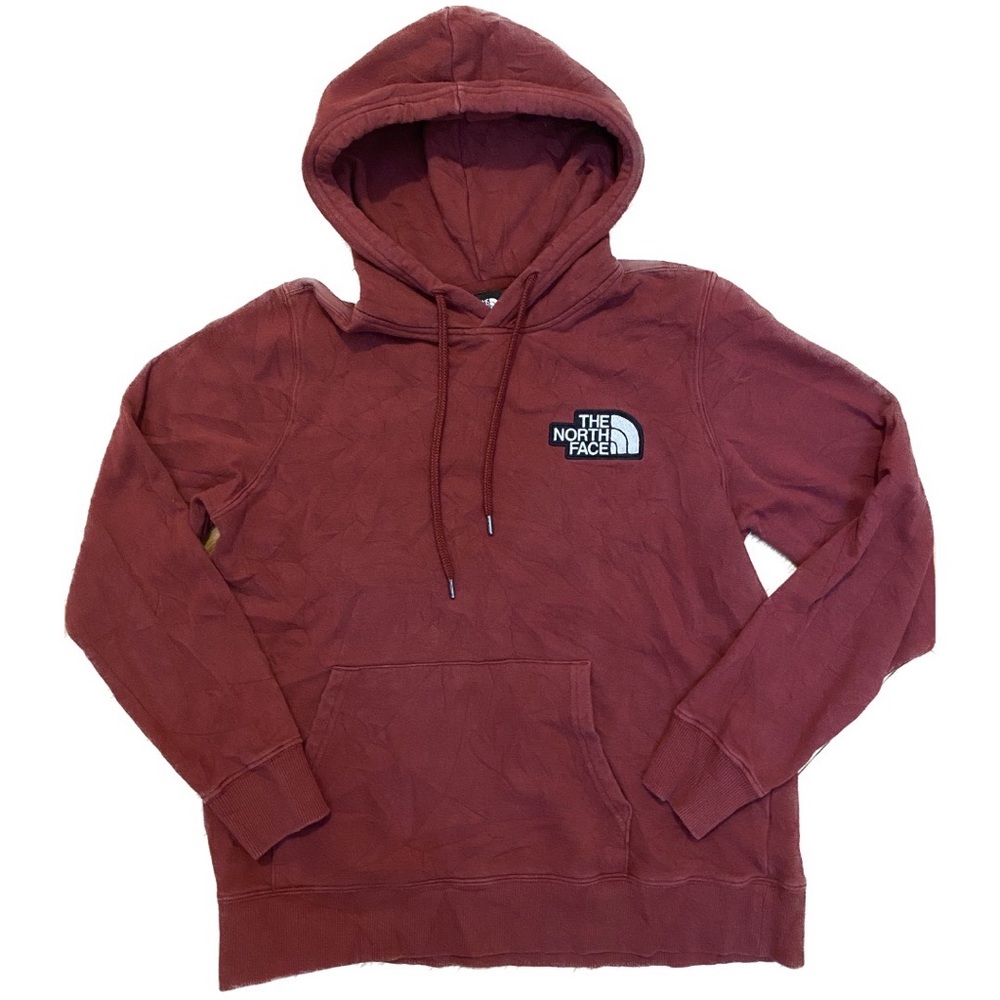Ladies The North Face Burgundy Hoodie — Size Med.